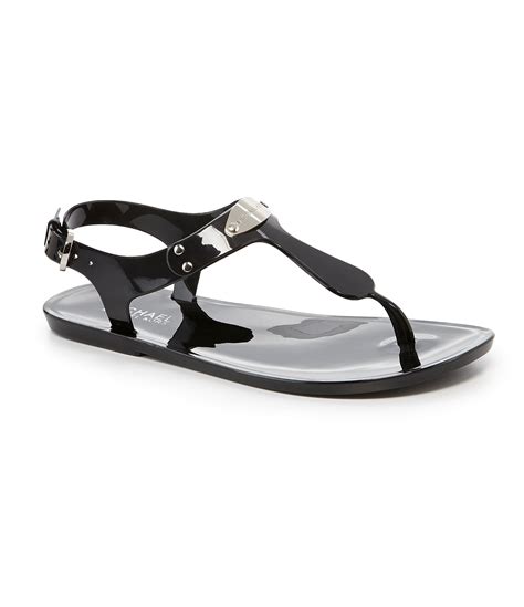 michael kors plate sandals luggage|michael kors sandals size 12.